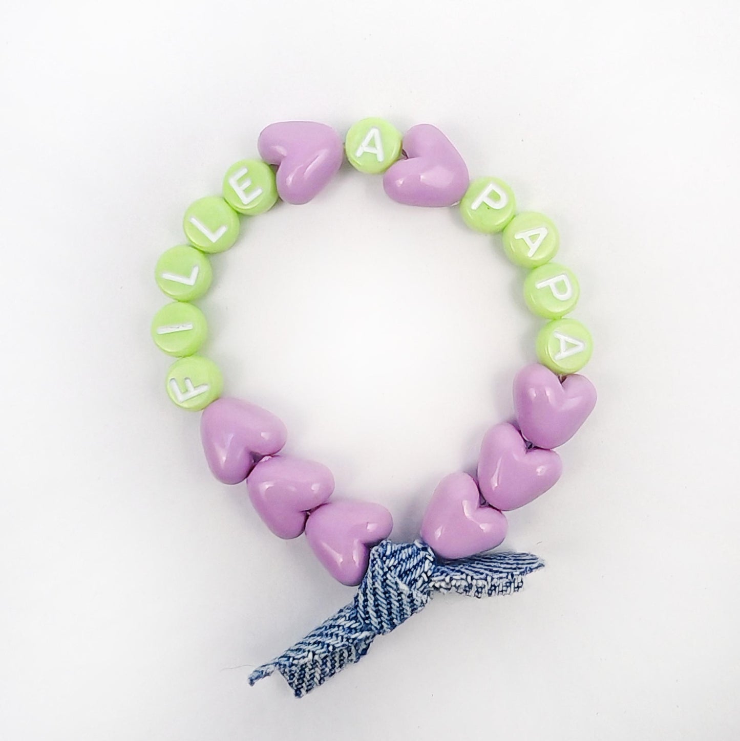 Bracelet GAGA - Violet, Citron vert & Jean