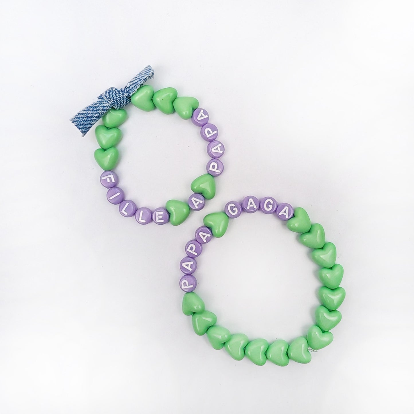 Bracelet GAGA - Vert pastel, Violet & Jean