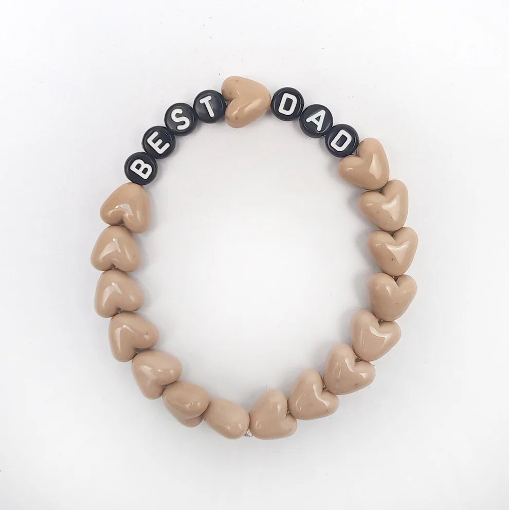 Duo de Bracelets - Café & Maxi coeur Rouge