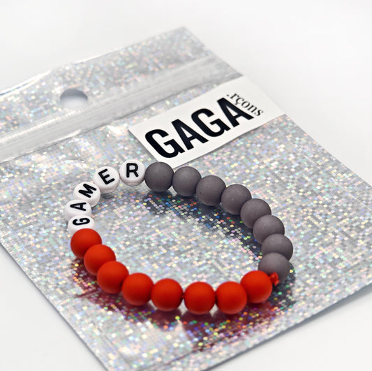 Bracelet GAGA Bicolor - Rouge & Gris anthracite