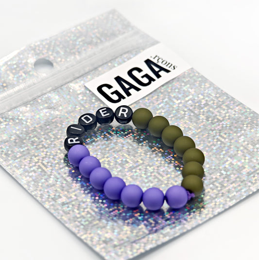 Bracelet GAGA Bicolor - Violet & Kaki