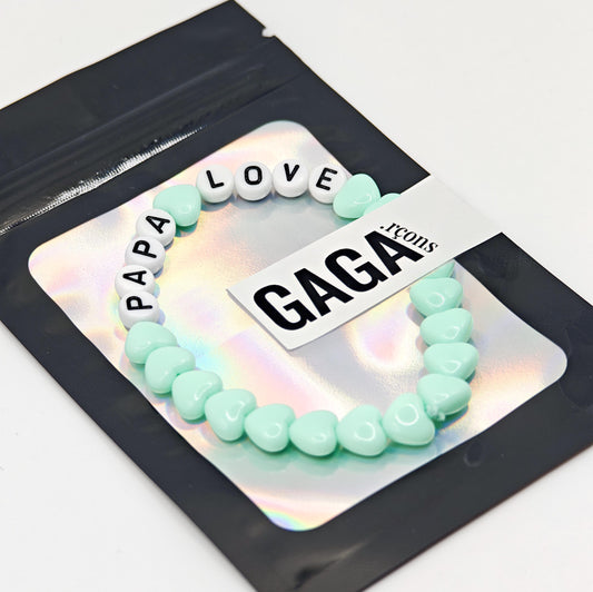 Bracelet GAGA - Menthe pastel & Blanc
