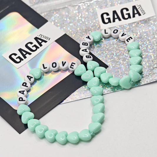 Duo de Bracelets - Menthe & Blanc (1 adulte + 1 enfant)