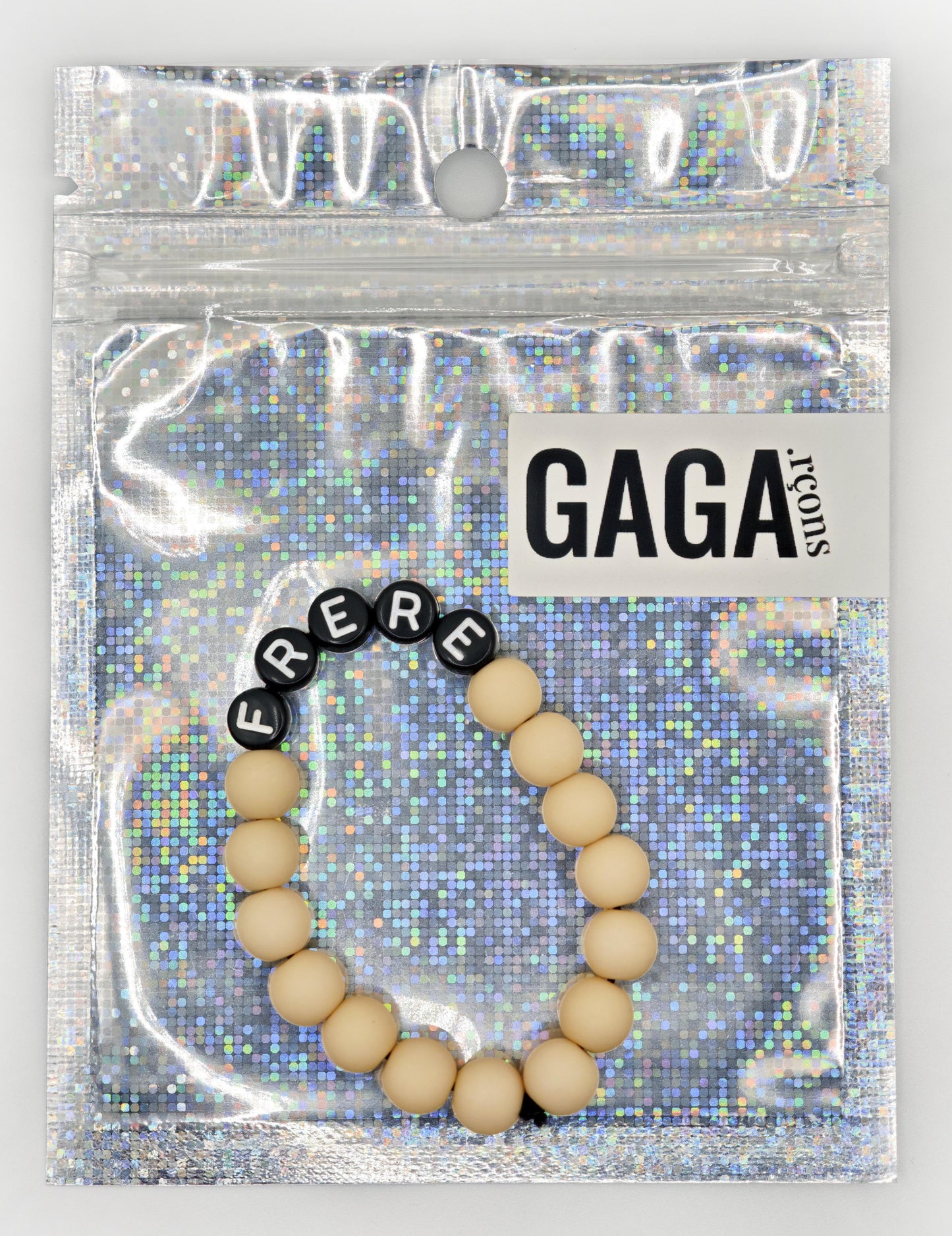 Bracelet GAGA - Camel mat & Noir