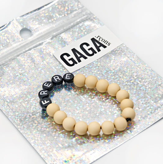 Bracelet GAGA - Camel mat & Noir