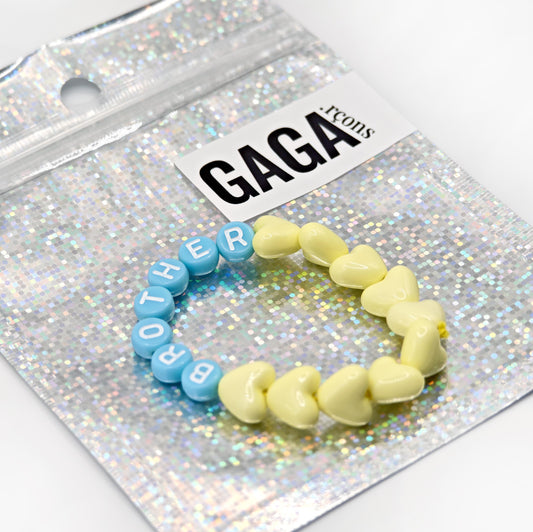 Bracelet GAGA - Citron & Bleu pastel (Enfant)