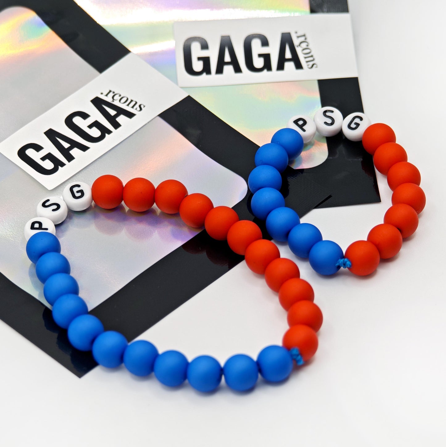 Duo de Bracelets - Bleu & Rouge (1 adulte + 1 enfant)