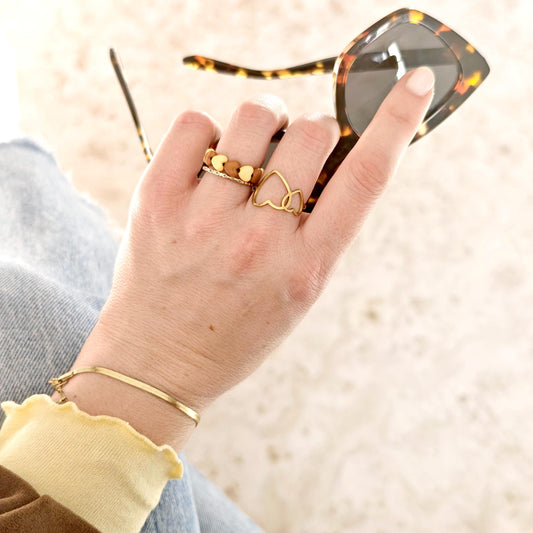 Bague GAGA 🤎💛 Marron & Jaune