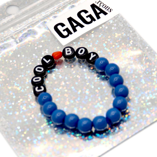 Bracelet GAGA - Bleu Pop, MINI ❤️ & Noir (Enfant)