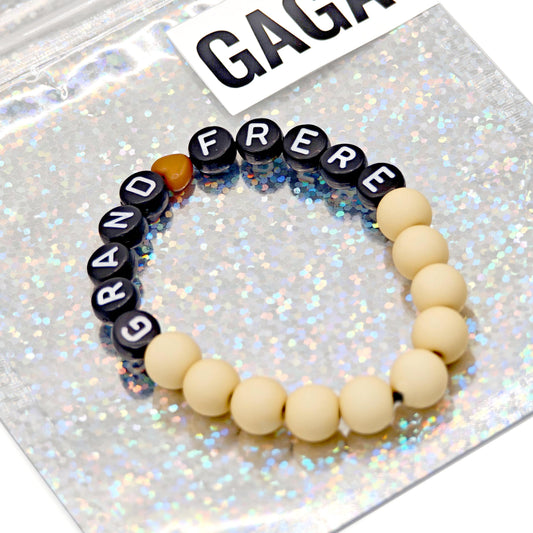 Bracelet GAGA - Camel mat & Noir