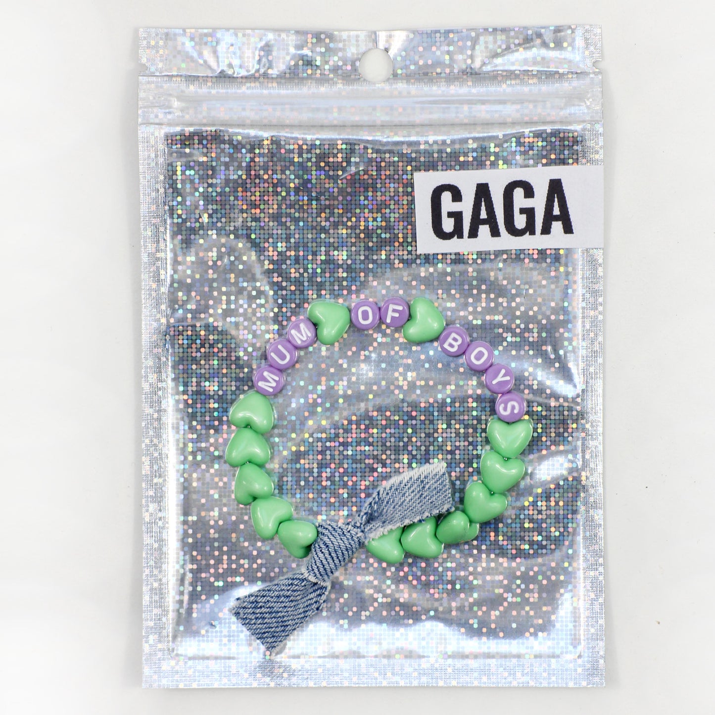 Bracelet GAGA - Vert pastel, Violet & Jean