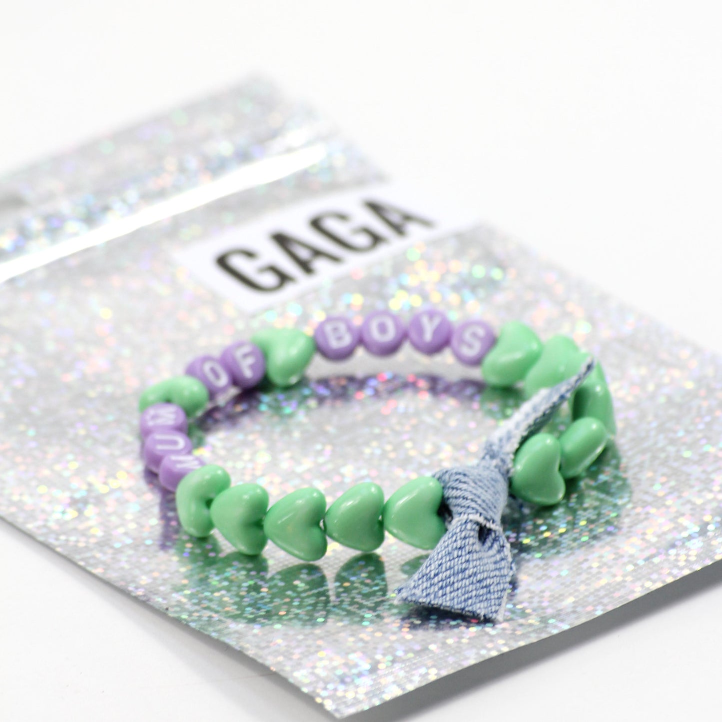 Bracelet GAGA - Vert pastel, Violet & Jean