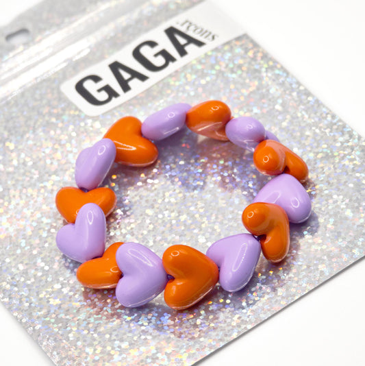 Bracelet GAGA - Maxi Violet & Orange (enfant)