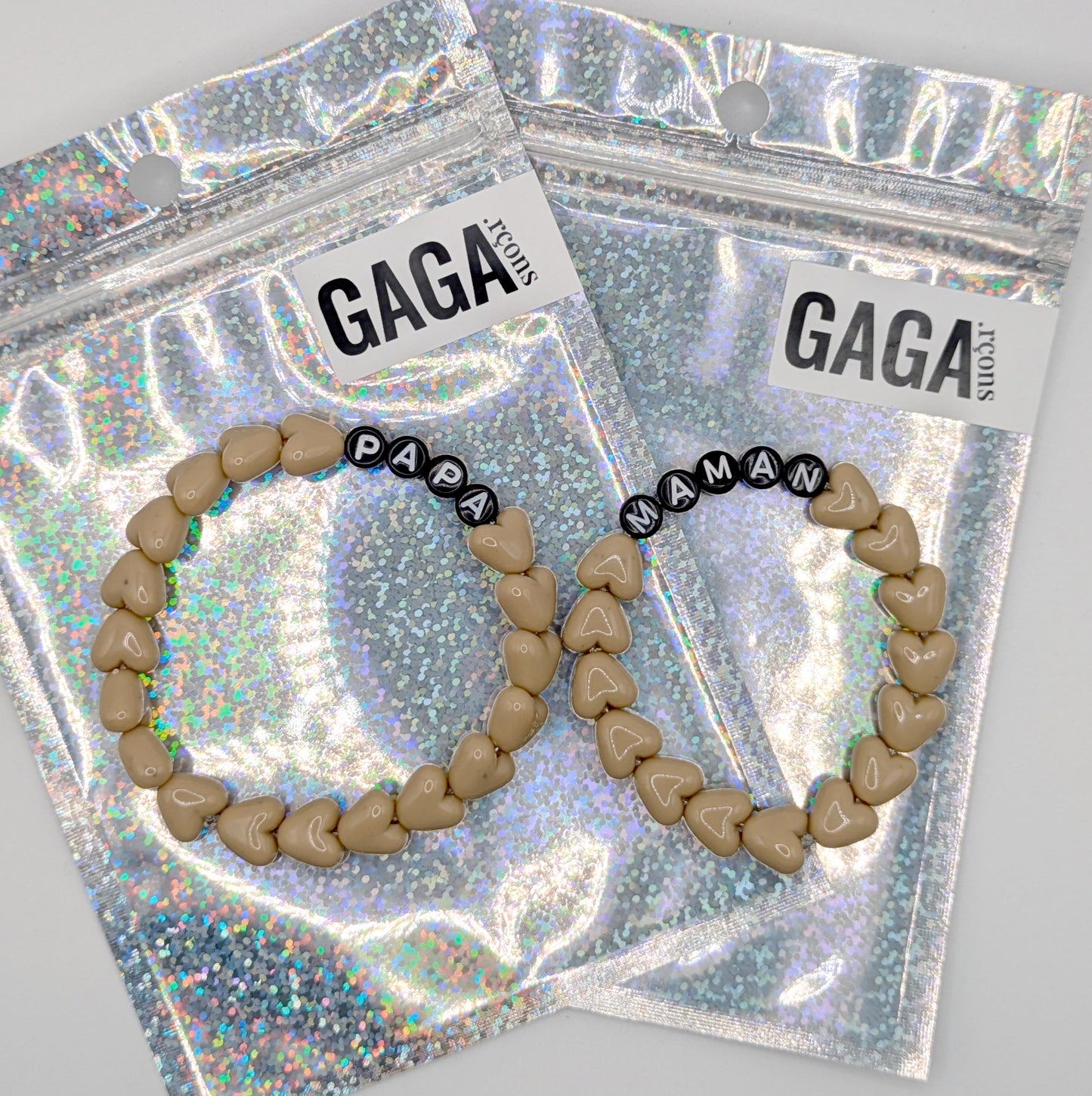 Bracelet GAGA - Café au lait & Noir