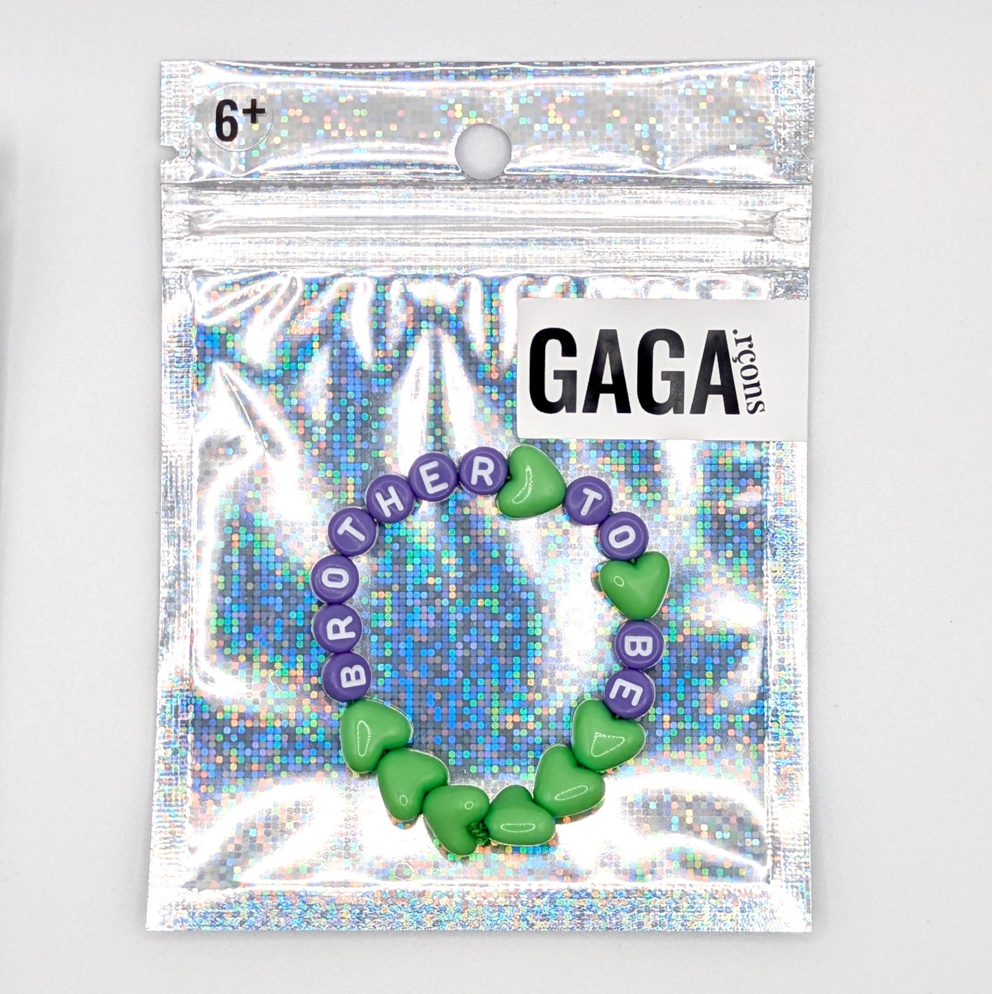 Bracelet GAGA - Vert pastel & Violet