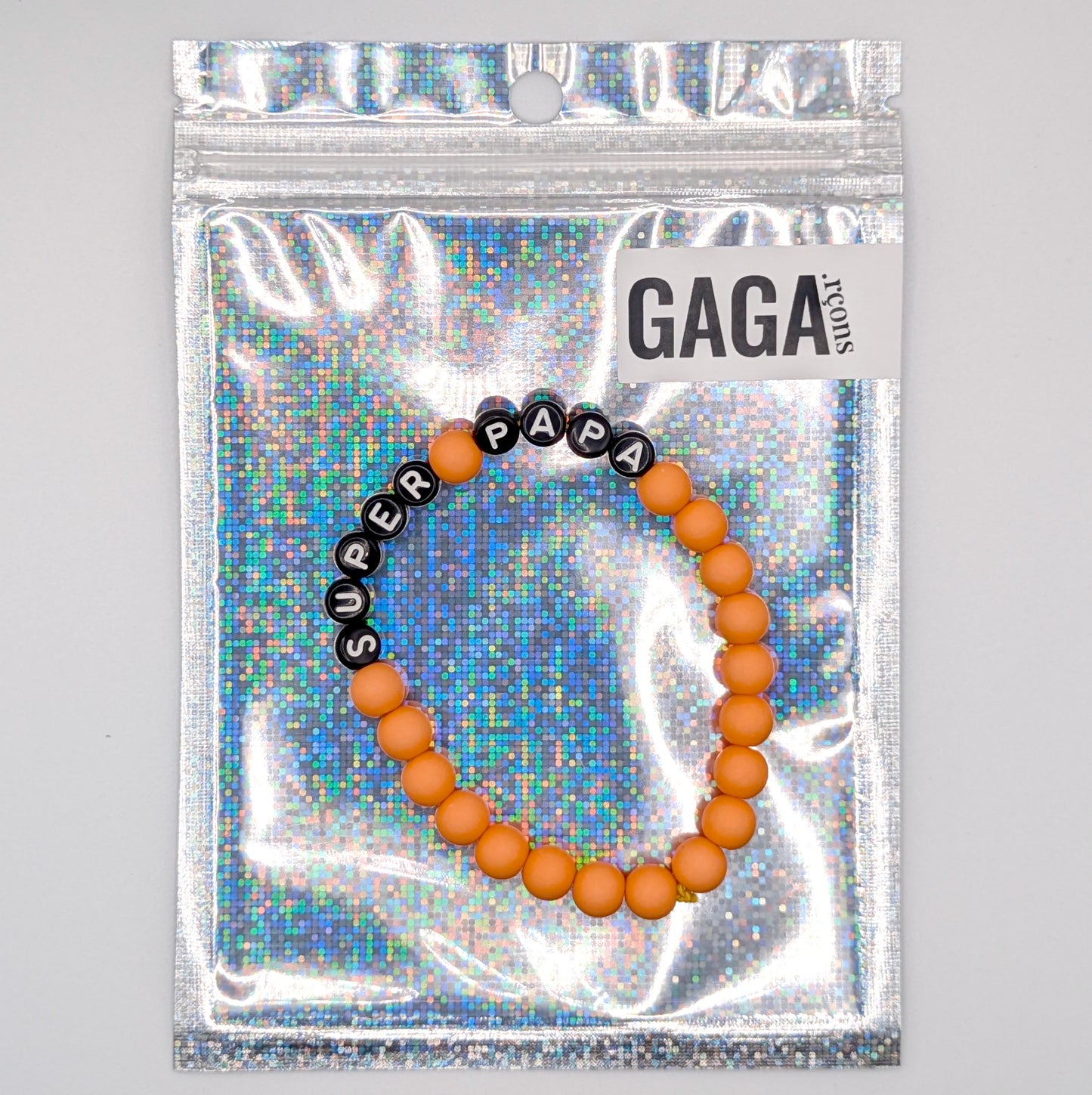 Bracelet GAGA - Orange mat & Noir