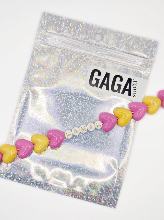 Bracelet GAGA - Maxi Fuchsia & Ocre