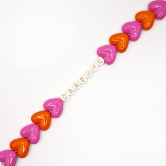 Bracelet GAGA - Maxi Fuchsia & Orange