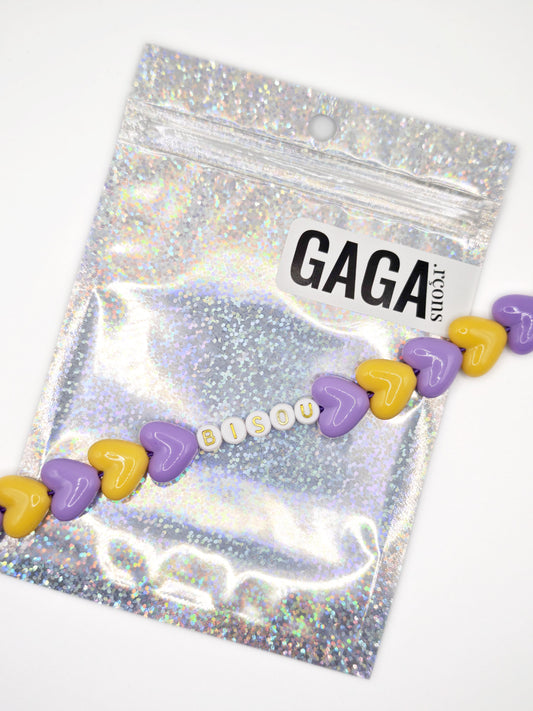 Bracelet GAGA - Maxi Violet & Ocre