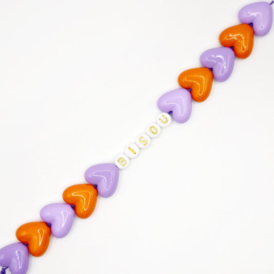 Bracelet GAGA - Maxi Violet & Orange