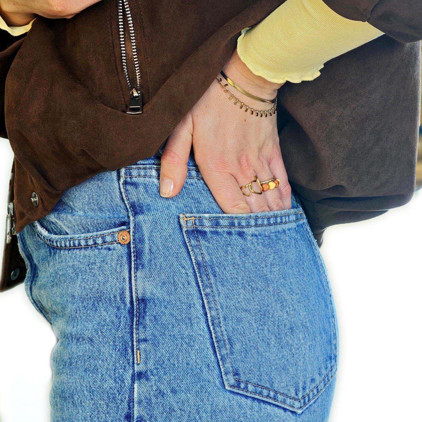 Bague GAGA 🤎💛 Marron & Jaune