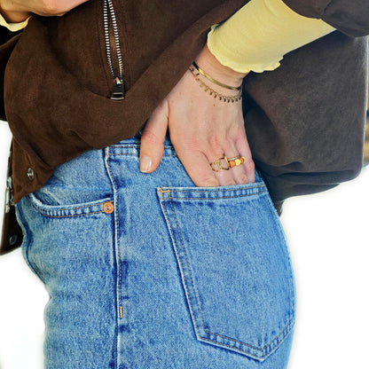 Bague GAGA 🤎💛 Marron & Jaune