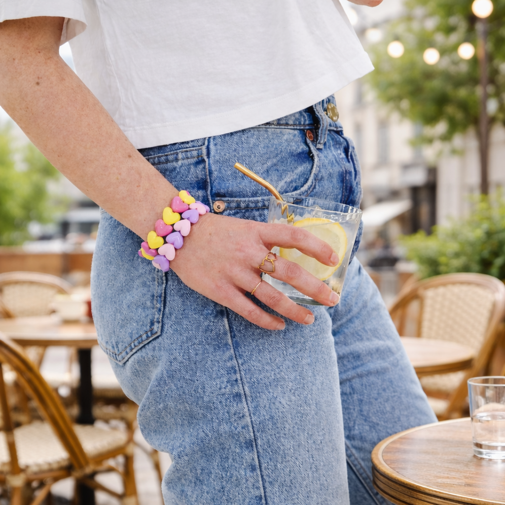 Bracelet GAGA - Maxi Fuchsia & Ocre