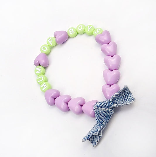 Bracelet GAGA - Violet, Citron vert & Jean