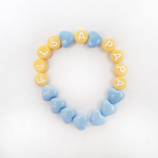 Bracelet GAGA - Bleu ciel & Citron