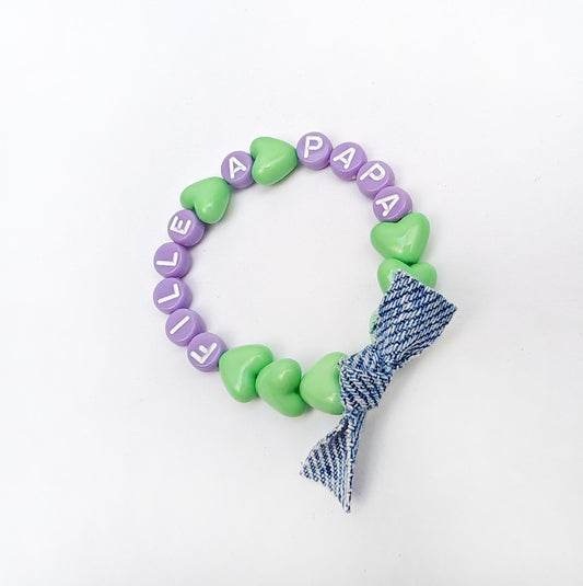 Bracelet GAGA - Vert pastel, Violet & Jean