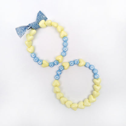 Bracelet GAGA - Citron & Bleu pastel