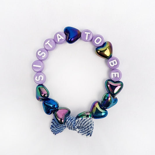 Bracelet GAGA - Noir holographique, Violet & Jean