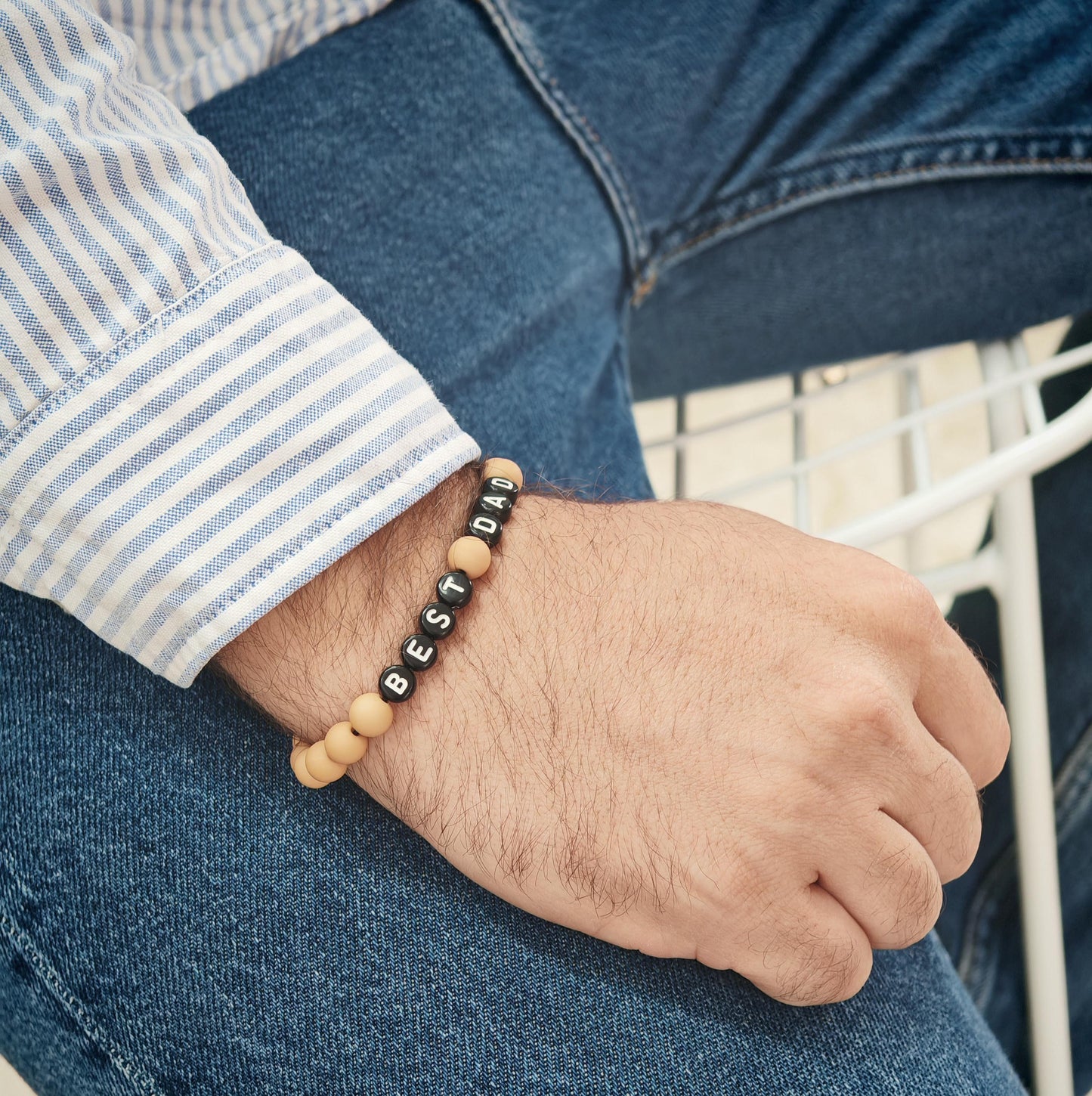 Bracelet GAGA - Camel mat & Noir