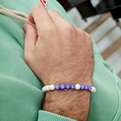 Bracelet GAGA - Ivoire mat & Violet