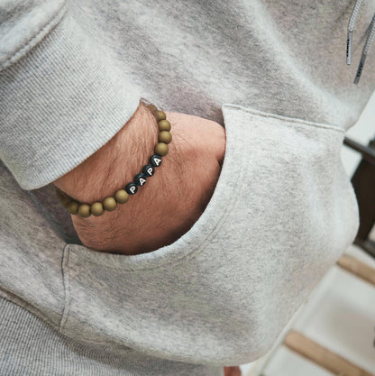Bracelet GAGA - Kaki mat & Noir