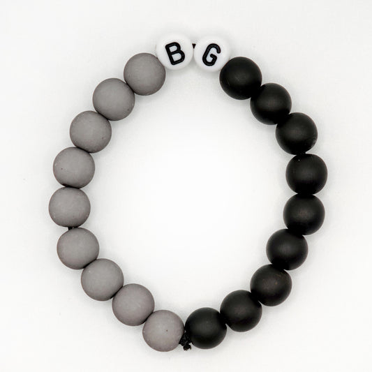 Bracelet GAGA Bicolor - Gris & Noir