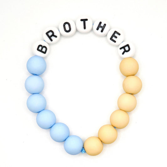 Bracelet GAGA Bicolor - Bleu ciel & Camel