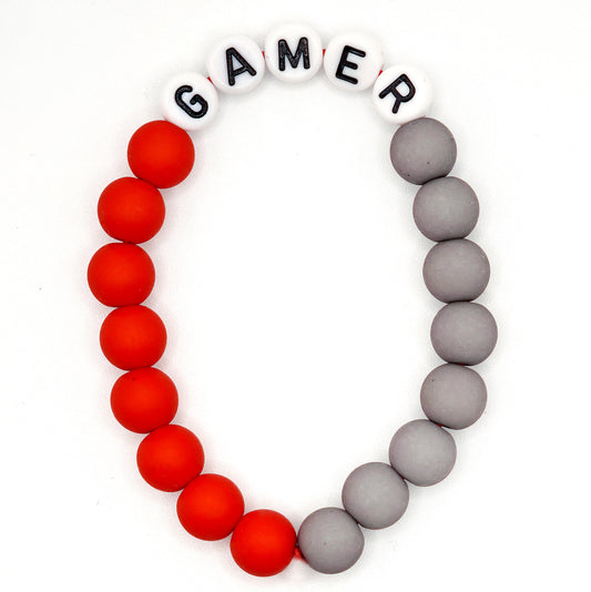 Bracelet GAGA Bicolor - Rouge & Gris anthracite