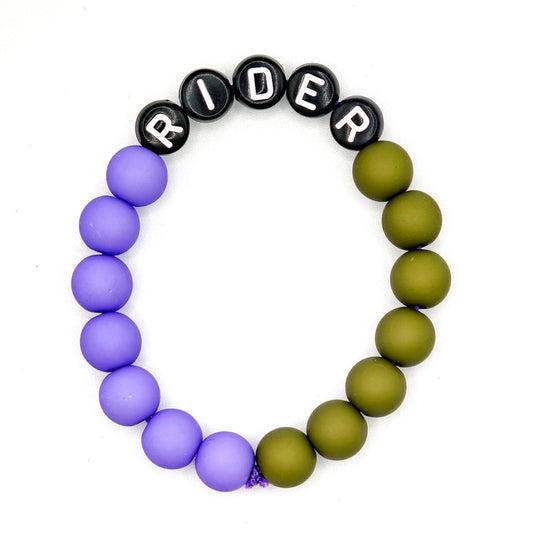 Bracelet GAGA Bicolor - Violet & Kaki