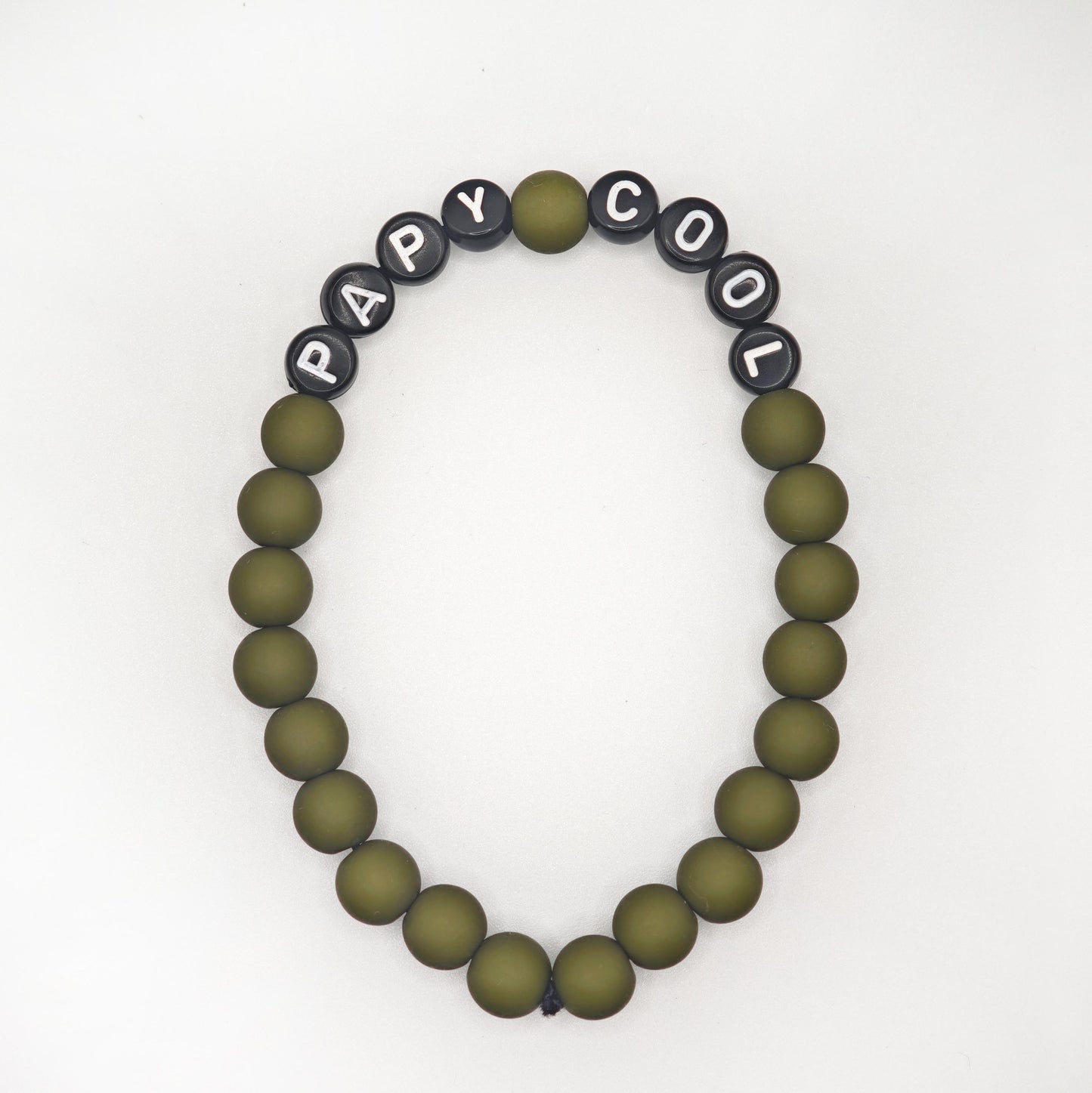 Bracelet GAGA - Kaki mat & Noir