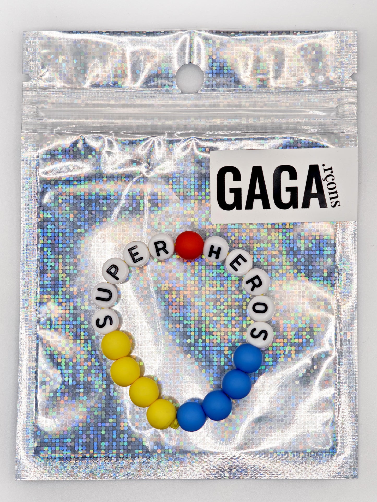 Bracelet GAGA Bicolor - Jaune, Bleu & Rouge