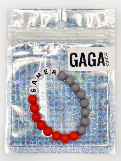 Bracelet GAGA Bicolor - Rouge & Gris anthracite