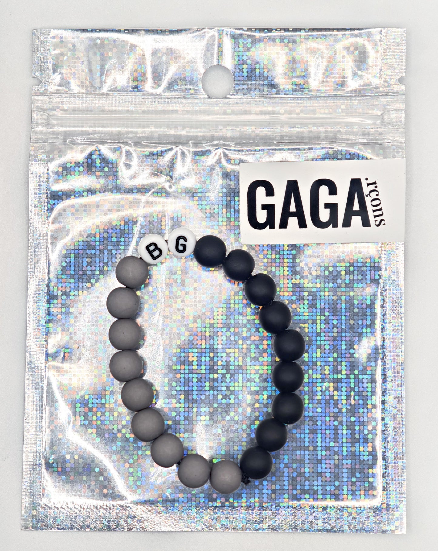 Bracelet GAGA Bicolor - Gris & Noir