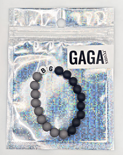 Bracelet GAGA Bicolor - Gris & Noir