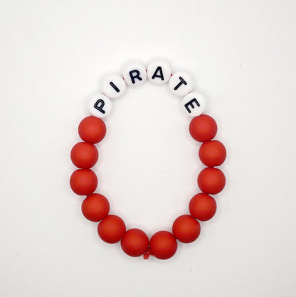 Bracelet GAGA - Rouge mat & Blanc