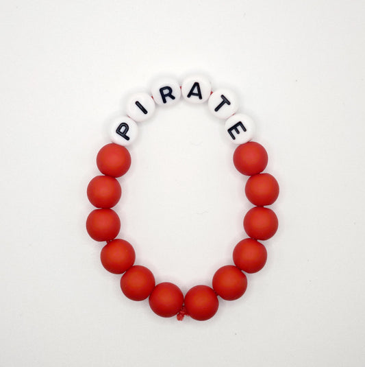 Bracelet GAGA - Rouge mat & Blanc
