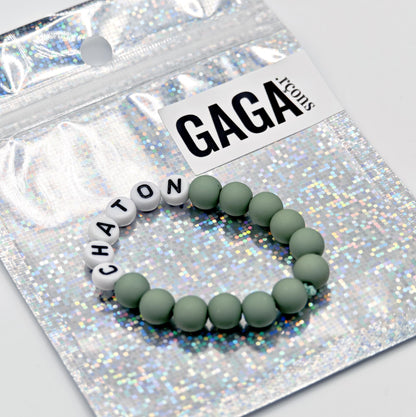 Bracelet GAGA - Matcha & Blanc