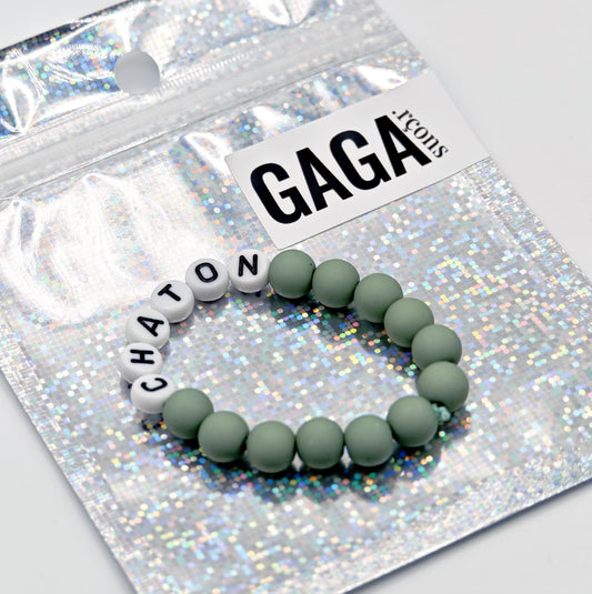 Bracelet GAGA - Matcha & Blanc