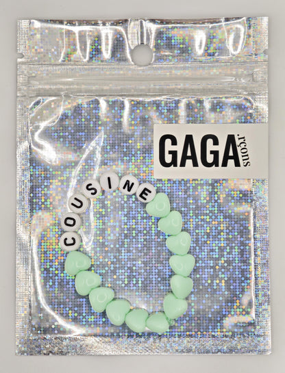 Bracelet GAGA - Menthe & Blanc