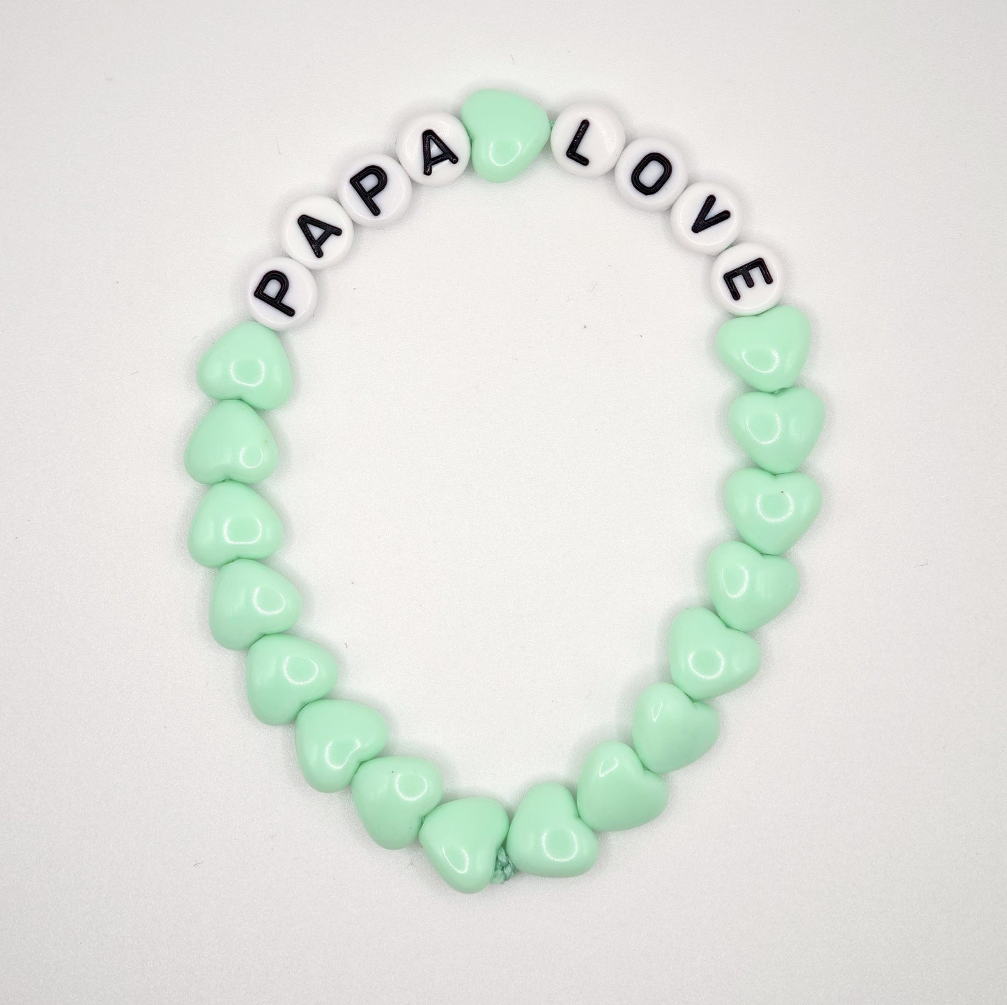 Duo de Bracelets - Menthe & Blanc (1 adulte + 1 enfant)